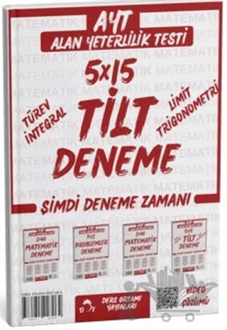 2025 AYT TİLT 5 Deneme Tamamı Video Çözümlü – Kollektif – Ders Ortamı Yayınları kitap kapağı
