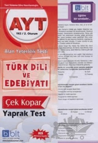 AYT Türk Dili ve Edebiyatı Yaprak Test Bulut Eğitim Yayınları – Kolektif – Bulut Eğitim ve Kültür Yayınları kitap kapağı