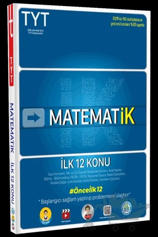 TYT Matematik İlk 12 Konu Soru Bankası – Kolektif – Tonguç Akademi kitap kapağı