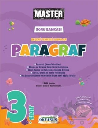 3. Sınıf Master Paragraf Soru Bankası – Berrin Özmaral – Okyanus Yayınları kitap kapağı