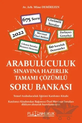 Arabuluculuk Sınavına Hazırlık Tamamı Çözümlü Soru Bankası – Mine Demirezen – Platon Hukuk kitap kapağı