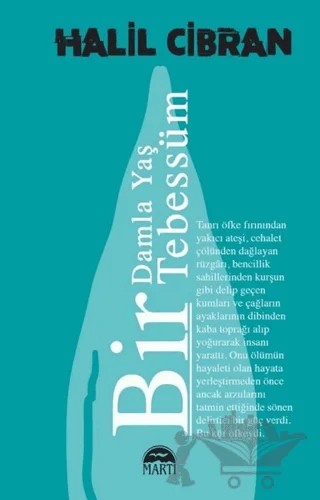 Bir Damla Yaş Bir Tebessüm – Halil Cibran – Martı Yayınları kitap kapağı
