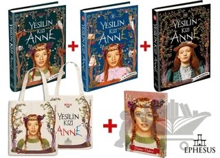 Yeşilin Kızı Anne Seti (3 Kitap Takım - Çanta ve Defter Hediyeli) – Lucy Maud Montgomery – Ephesus Yayınları kitap kapağı