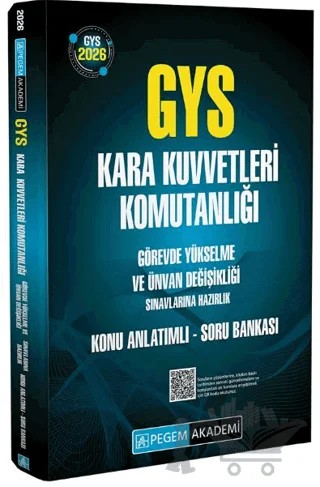 2026 GYS Kara Kuvvetleri Komutanlığı Görevde Yükselme ve Ünvan Değişikliği Konu Anlatımlı Soru Bankası – Kolektif – Pegem Akademi Yayıncılık kitap kapağı