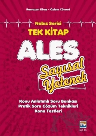Nabız Serisi Tek Kitap ALES Sayısal Yetenek Konu Anlatımlı Soru Bankası – Özlem Cömert, Ramazan Kiraz – Nisan Kitabevi kitap kapağı