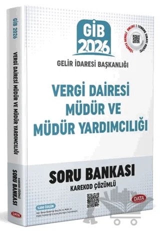 Vergi Dairesi Müdür ve Müdür Yardımcılığı Sınavı Soru Bankası (Karekod Çözümlü) – Data Yayınları kitap kapağı
