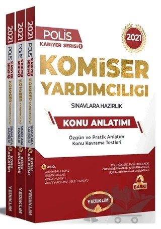 2021 Komiser Yardımcılığı Konu Anlatımlı Modüler Set 4. Baskı – Kolektif – Yediiklim Yayınları kitap kapağı
