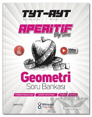 TYT - AYT Geometri Aperitif Soru Bankası – İbrahim Ataş – Bilinçsel Yayınları kitap kapağı