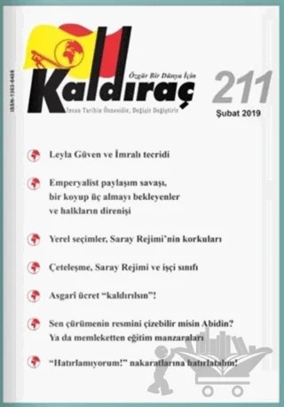 Kaldıraç Dergisi Sayı: 211 Şubat 2019 – Kaldıraç Yayınevi kitap kapağı