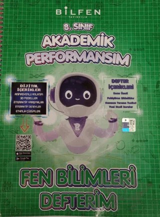 8. Sınıf Fen Bilimleri Akademik Performansım Defterim – Kolektif – Bilfen Yayıncılık kitap kapağı