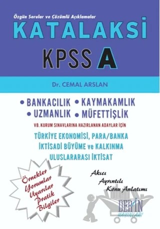 Katalaksi KPSS A – Cemal Arslan – Derin Yayınları kitap kapağı