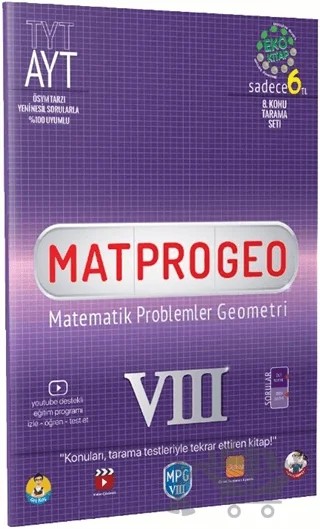 TYT AYT Matprogeo 8 – Kolektif – Tonguç Akademi kitap kapağı