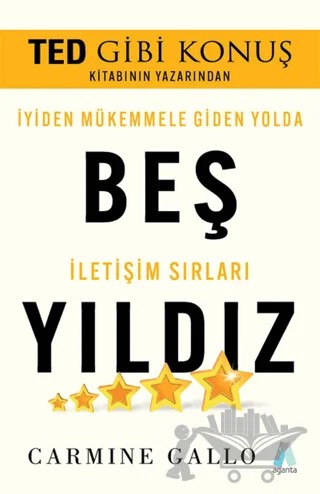 Beş Yıldız – Carmine Gallo – Aganta Yayınları kitap kapağı