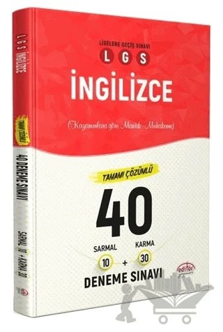 LGS İngilizce 40 Branş Denemesi Nasıl Çözülür – Kolektif – Editör Yayınevi kitap kapağı