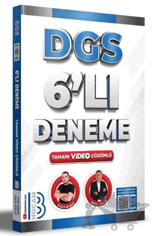 DGS Tamamı Video Çözümlü 6'lı Deneme – Deniz Atalay, Kadir Başar – Benim Hocam Yayınları kitap kapağı