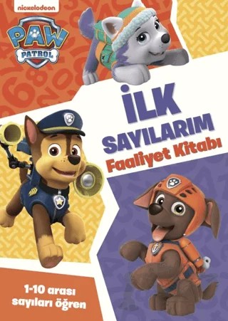 Paw Patrol İlk Sayılarım Faaliyet Kitabı – Caroline Asquith – Beta Kids kitap kapağı