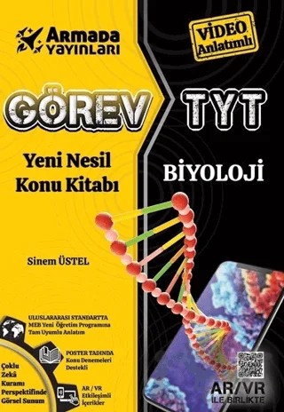 Armada Görev YKS TYT Biyoloji Konu Kitabı Yeni Nesil – Sinem Üstel – Armada Yayınları kitap kapağı