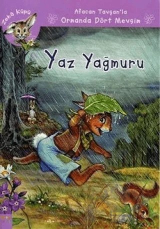Afacan Tavşanla Ormanda Dört Mevsim / Yaz Yağmuru – Jeanne Hiver – Kaknüs Yayınları kitap kapağı
