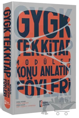 KPSS Lisans Genel Yetenek Genel Kültür Tek Kitap Modüler Konu Anlatım Föyleri – Kolektif – İSEM Yayıncılık kitap kapağı