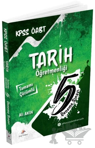 ÖABT Tarih Çözümlü 5 Deneme Sınavı – Ali Akın – Dizgi Kitap kitap kapağı