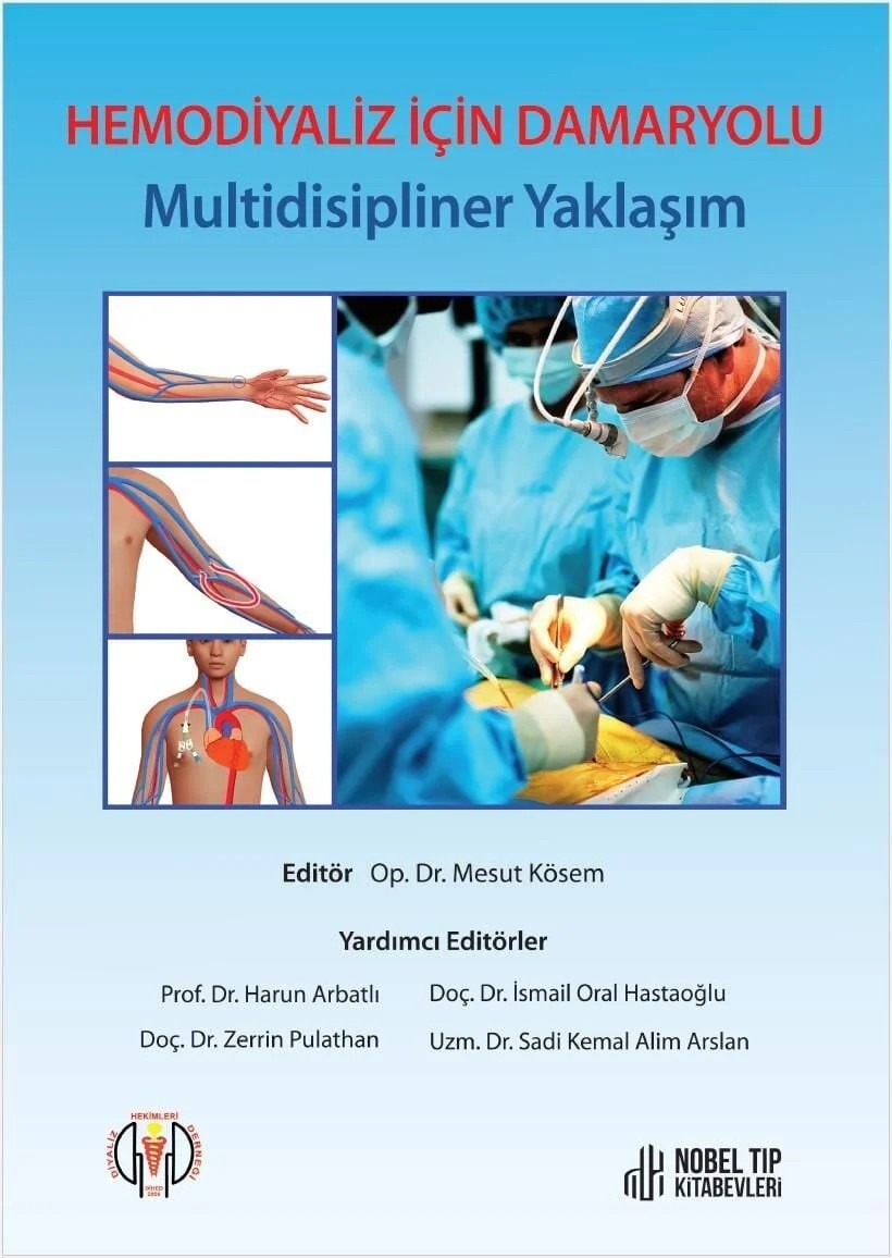 Hemodiyaliz İçin Damaryolu: Multidisipliner Yaklaşım – Op. Dr. Mesut Kösem – Nobel Tıp Kitabevleri kitap kapağı