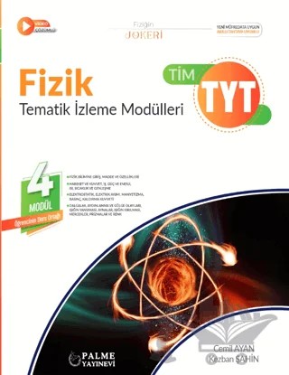 TYT Fizik Tim Tematik İzleme Modülleri 4 Modül – Cemil Ayan, Kezban Şahin – Palme Yayınları kitap kapağı