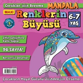Maxi Renklerin Büyüsü Çocuklar İçin Boyama 6 – İlhan Arlı – Maxi Yayıncılık kitap kapağı