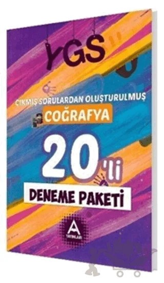 YGS Coğrafya 20’Li Deneme Paketi – Kolektif – A Yayınları kitap kapağı
