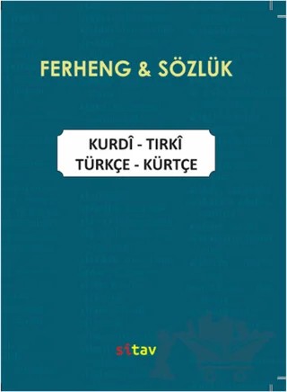 Ferheng - Sözlük / Kurdi -Tirki / Türkçe - Kürtçe – Qahir Bateyî – Sitav Yayınevi kitap kapağı