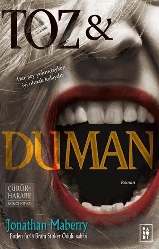 Toz ve Duman – Jonathan Maberry – Parodi Yayınları kitap kapağı