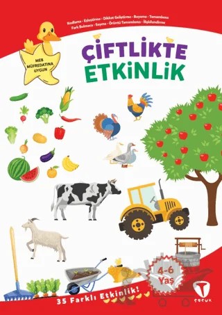 Çiftlikte Etkinlik – Fatma Hazan Türkkol – Turkuvaz Çocuk kitap kapağı