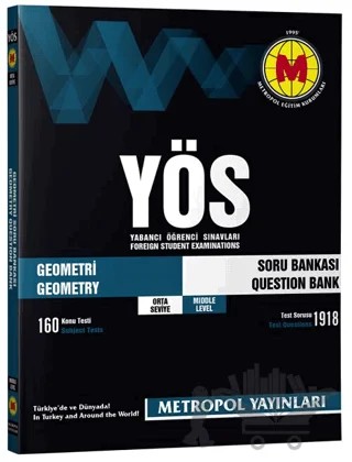 YÖS Geometri Orta Seviye Soru Bankası – Kolektif – Metropol Yayınları kitap kapağı