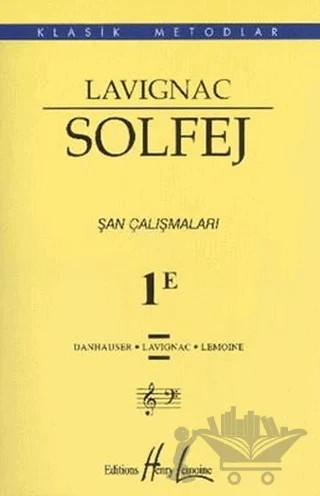 Lavignac Solfej 1E (Küçük Boy) – Danhauser, Lavignac, Lemoine – Porte Müzik Eğitim Merkezi kitap kapağı