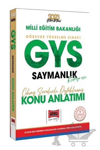 Yargı Yayınları 2023 MEB GYS Saymanlık Kadrosu İçin Çıkmış Sorularla Desteklenmiş Konu Anlatımı – Kolektif – Yargı Yayınevi kitap kapağı