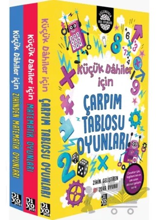 Küçük Dahiler Matematik Seti 3 Kitap – Gareth Moore – Diyojen Yayıncılık kitap kapağı
