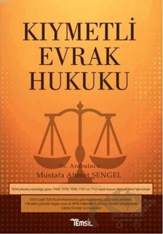 Kıymetli Evrak Hukuku – Mustafa Ahmet Şengel – Temsil Kitap kitap kapağı