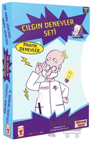 Çılgın Deneyler Seti (4 Kitap Takım) – Sabine Dahm – Timaş Çocuk kitap kapağı