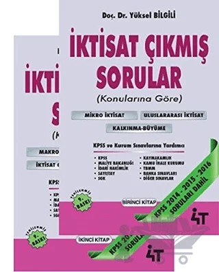 İktisat Çıkmış Sorular 2.Cilt – Kolektif – 4T Yayınları kitap kapağı
