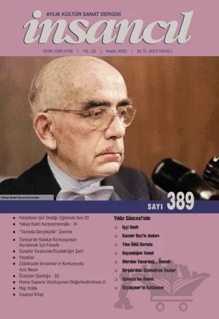 İnsancıl Aylık Kültür Sanat Dergisi Sayı: 389 Aralık 2022 – İnsancıl Dergisi Yayınları kitap kapağı