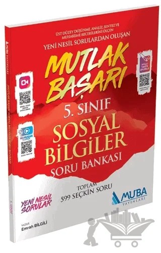 5. Sınıf Sosyal Bilgiler Mutlak Başarı Soru Bankası – Kolektif – Muba Yayınları kitap kapağı