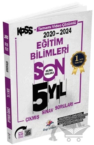 KPSS Eğitim Bilimleri Son 5 Yıl Video Çözümlü Çıkmış Sorular – Kolektif – Dizgi Kitap kitap kapağı