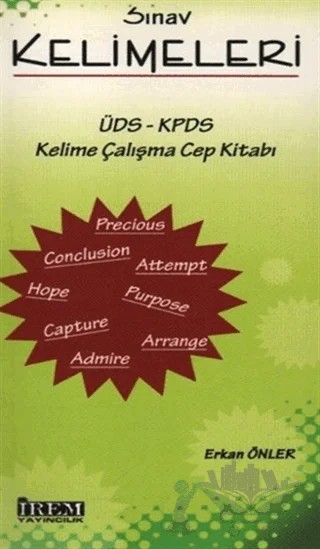 Sınav Kelimeleri (ÜDS-KPDS Kelime Çalışma Cep Kitabı) – Kolektif – İrem Yayıncılık kitap kapağı