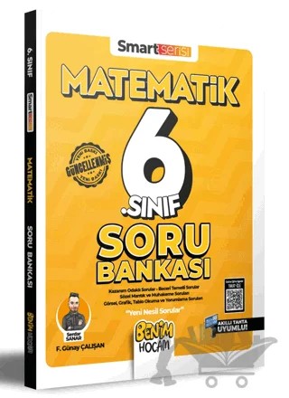 6. Sınıf Matematik Smart Serisi Soru Bankası – Serdar Sanar – Benim Hocam Yayınları kitap kapağı