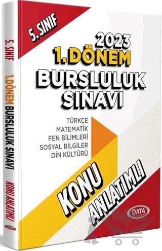 5. Sınıf 1. Dönem Bursluluk Sınavı Konu Anlatımlı – Kolektif – Data Yayınları kitap kapağı