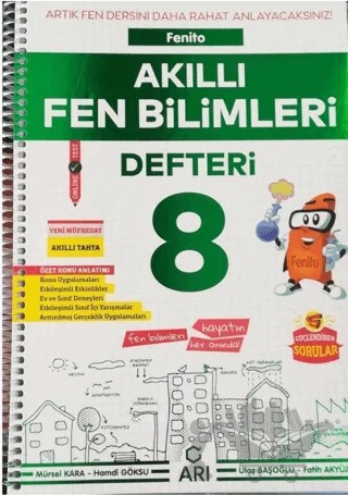 8. Sınıf Akıllı Fen Defteri – Samet Demir, Mehmet Ali Varışlı – Arı Yayıncılık kitap kapağı