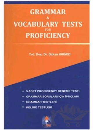 Grammar - Vocabulary Tests for Proficiency – Özkan Kırmızı – Sonçağ Yayınları kitap kapağı