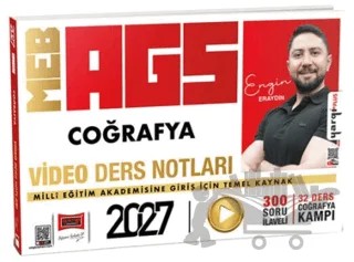 2027 MEB-AGS Coğrafya Video Ders Notları 300 Soru İlaveli – Engin Eraydın – Yargı Yayınevi kitap kapağı