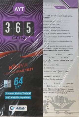 AYT 365 Gün Kimya 64 Yaprak Test – Kolektif – Gezegen Yayıncılık kitap kapağı