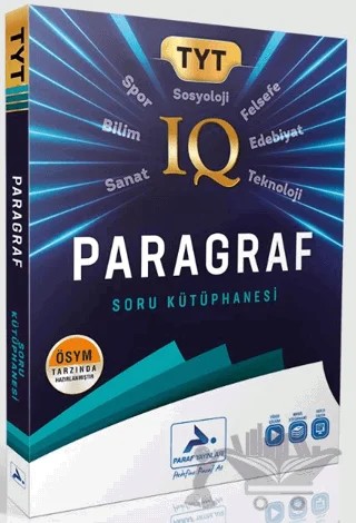 TYT IQ Paragraf Soru Kütüphanesi – Kolektif – Paraf Yayınları kitap kapağı
