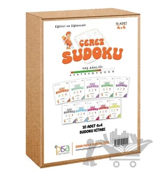 4x4 Eğitici ve Eğlenceli 10 Adet Çerez Sudoku Set – Kolektif – Pisa Yayınevi kitap kapağı